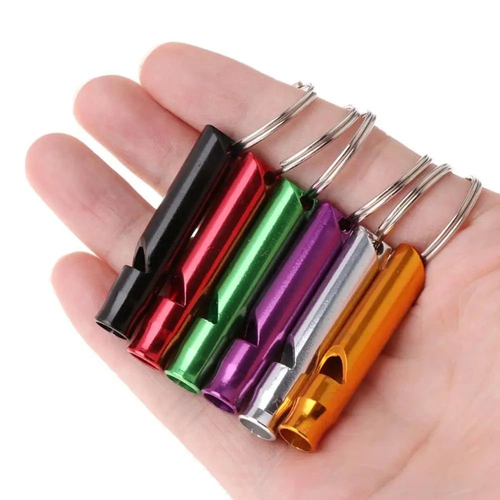 Pet Dog Training Whistle Portable Multifunctional Aluminum Alloy Whistle Pet Acessorios With Ring (random Color)