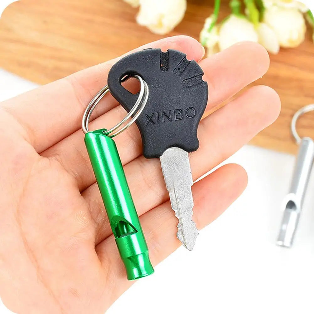 Pet Dog Training Whistle Portable Multifunctional Aluminum Alloy Whistle Pet Acessorios With Ring (random Color)